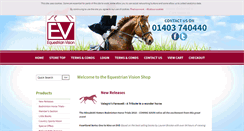 Desktop Screenshot of equestrianvisionshop.co.uk