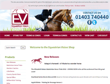 Tablet Screenshot of equestrianvisionshop.co.uk